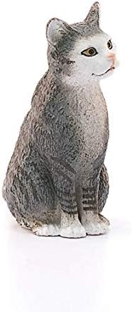 Figura de gato sentado Schleich 13771 Farm World, vista general del producto coleccionable