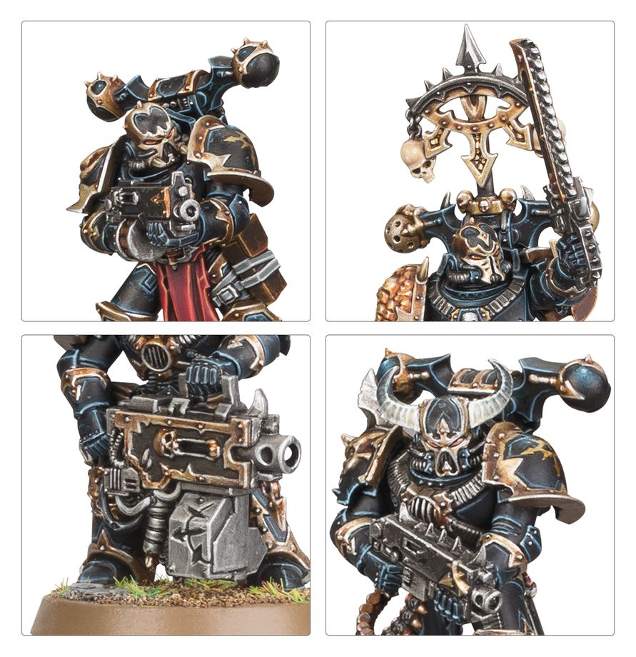 Detalle miniatura Legionario del Caos Chaos Space Marines Warhammer 40K 