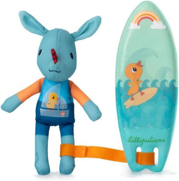 uguete de baño Joe Magic Bath Surfer de Lilliputiens con tabla de surf que cambia de color - Educar Jugando - Lilliputiens 83543