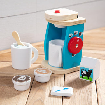 Cafetera de madera para preparar y servir café – Melissa & Doug