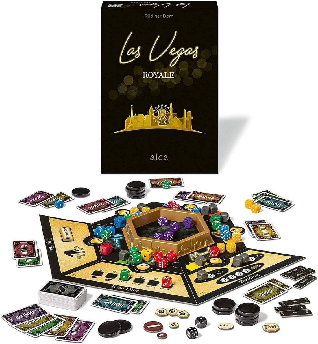 Caja frontal juego de mesa Las Vegas Royale Ravensburger"