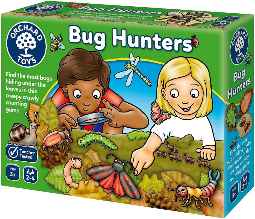 Juego de mesa Bug Hunters de Orchard Toys para aprender sobre insectos y contar, de 2 a 4 jugadores - Educar Jugando - Orchard Toys