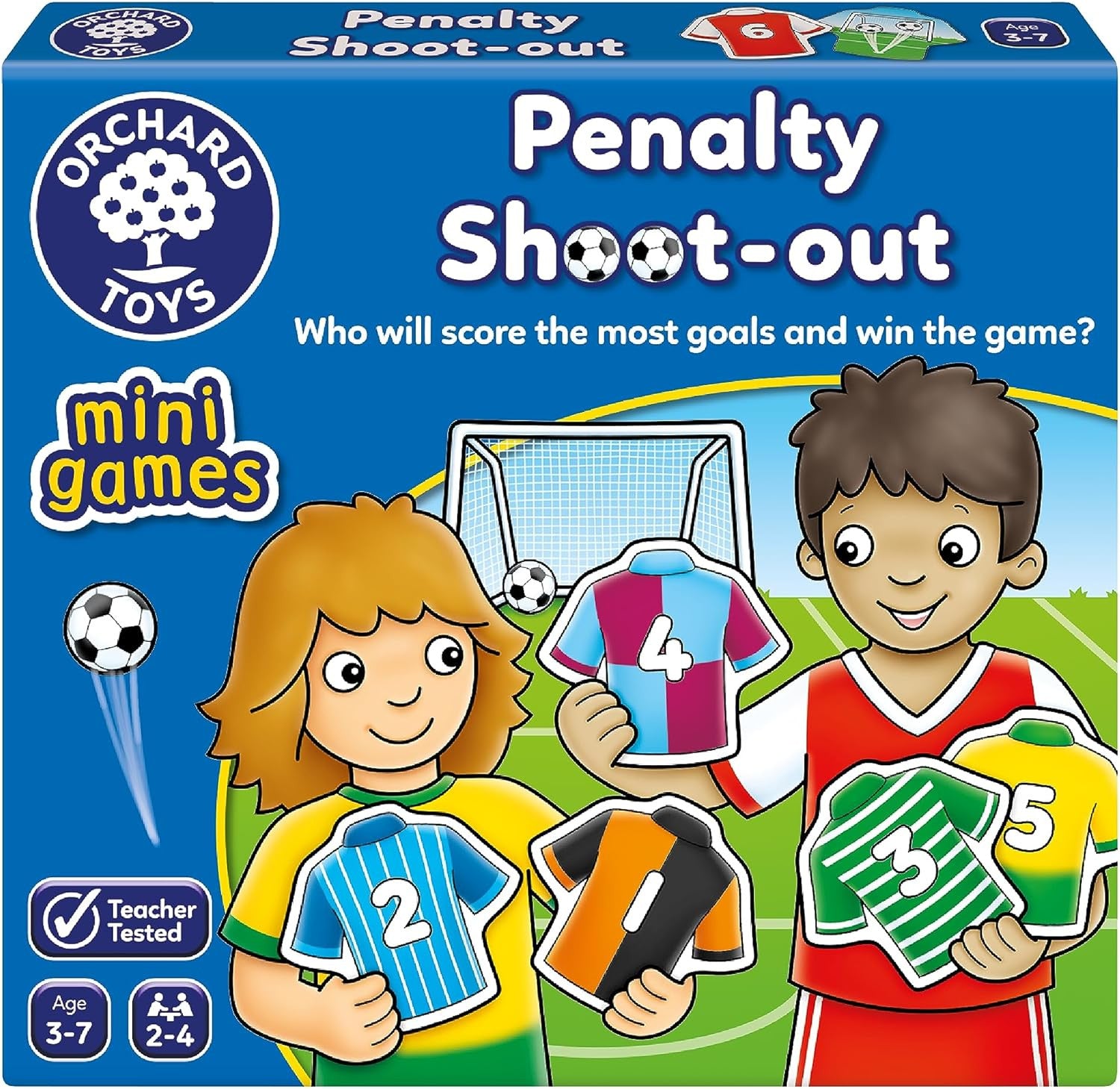 Juego de mesa infantil de fútbol Penalty Shoot Out de Orchard Toys para 2-4 jugadores - Educar Jugando
