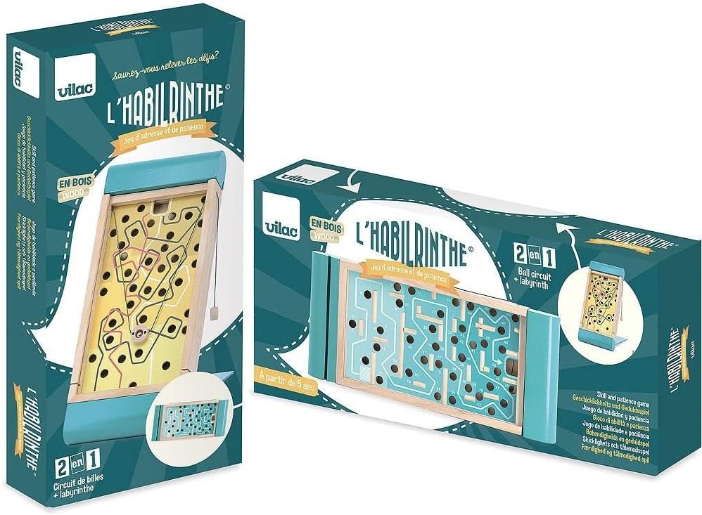 Laberinto de Habilidad Vilac 6082 - Juego de Madera Clásico