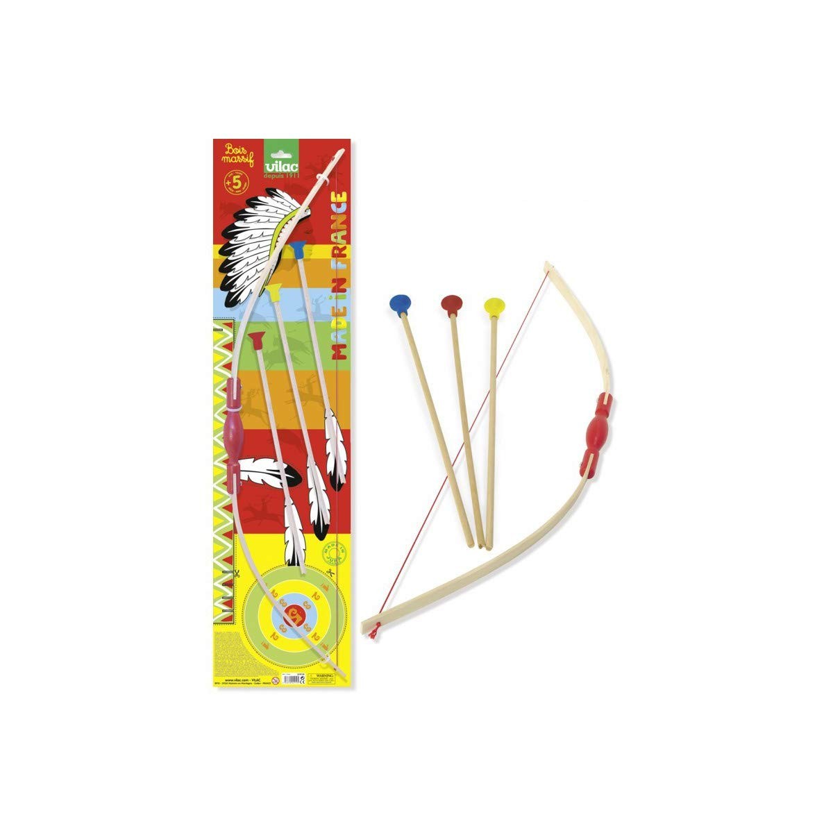 JUEGO DE MADERA CON ARCO Y FLECHAS - Vilac