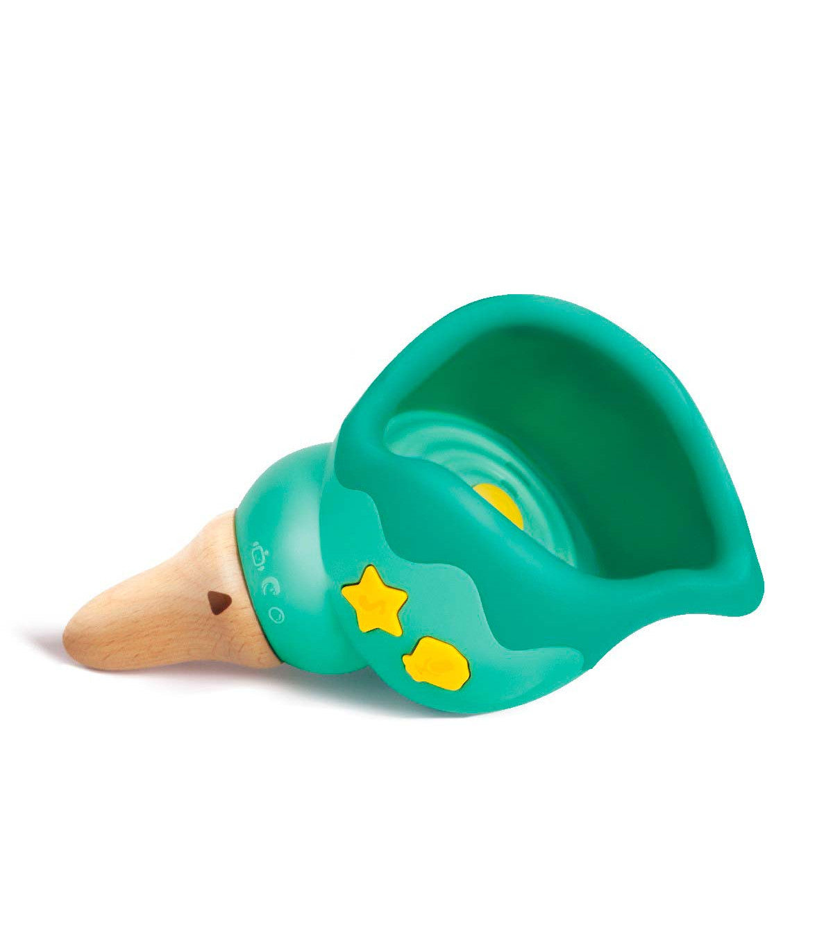 Caracola Fonógrafo Hape E0637 – Vista frontal del juguete musical para bebés-Educar Jugando