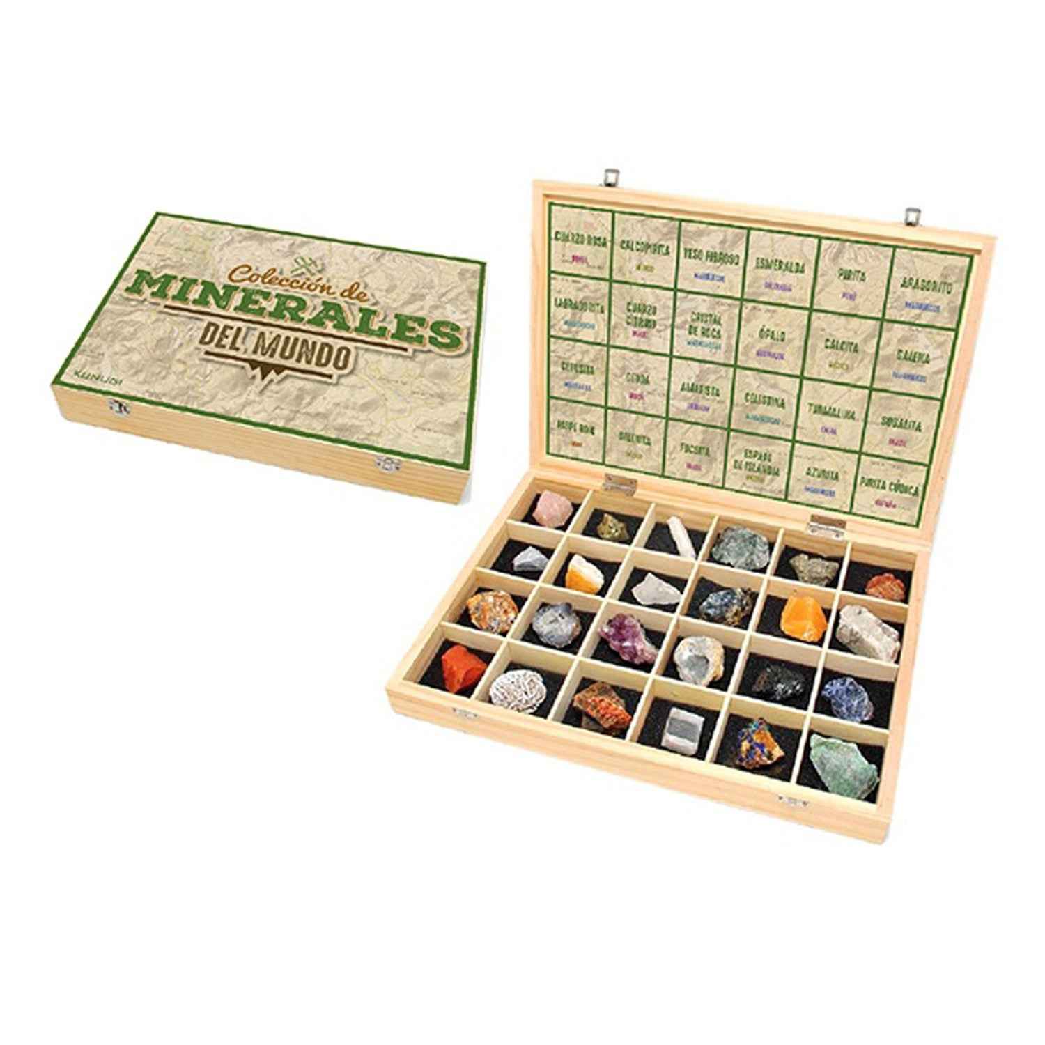 Guía de identificación de minerales del mundo para actividades educativas STEM y Montessori