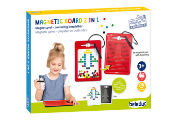 Pizarra magnética 2 en 1 Beleduc para motricidad fina y desarrollo real sin pantalla - Educar Jugando