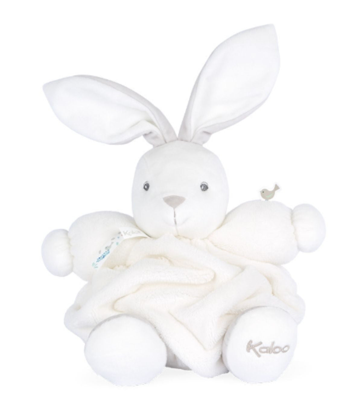 Peluche conejo Kaloo blanco personalizable 25cm – micro-terciopelo ultra suave para bebés desde el nacimiento