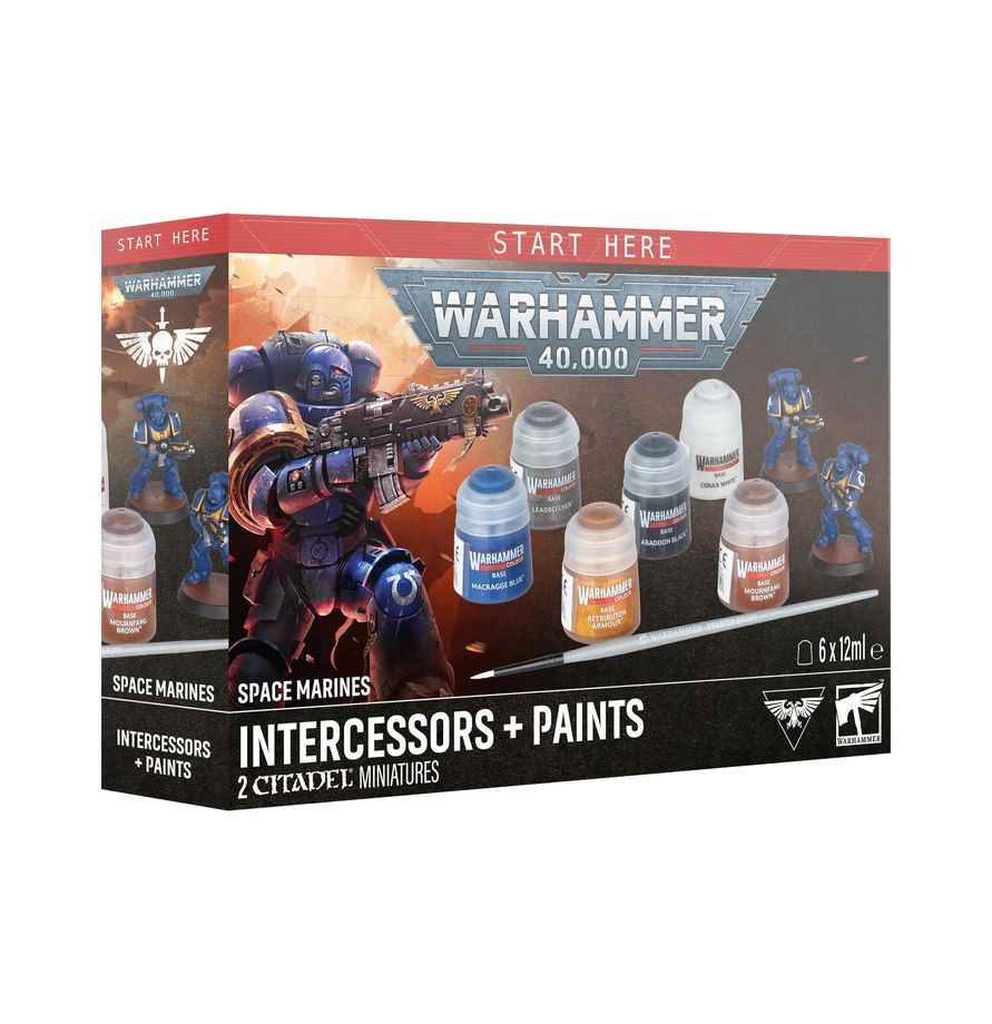 Warhammer 40,000: Marines Espaciales - Intercesores y pinturas