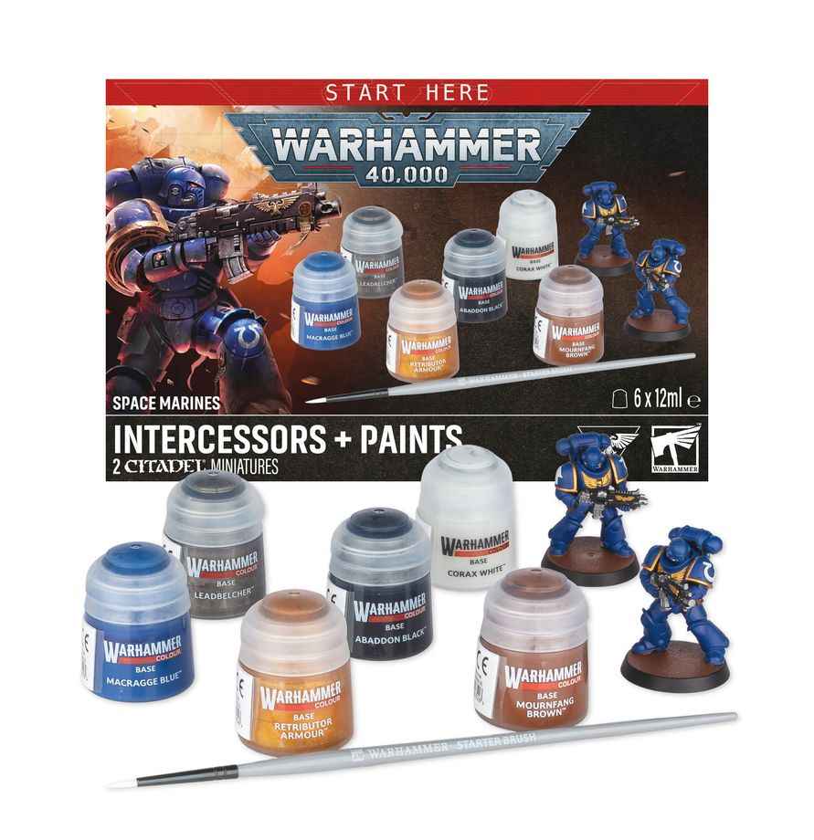 Warhammer 40,000: Marines Espaciales - Intercesores y pinturas