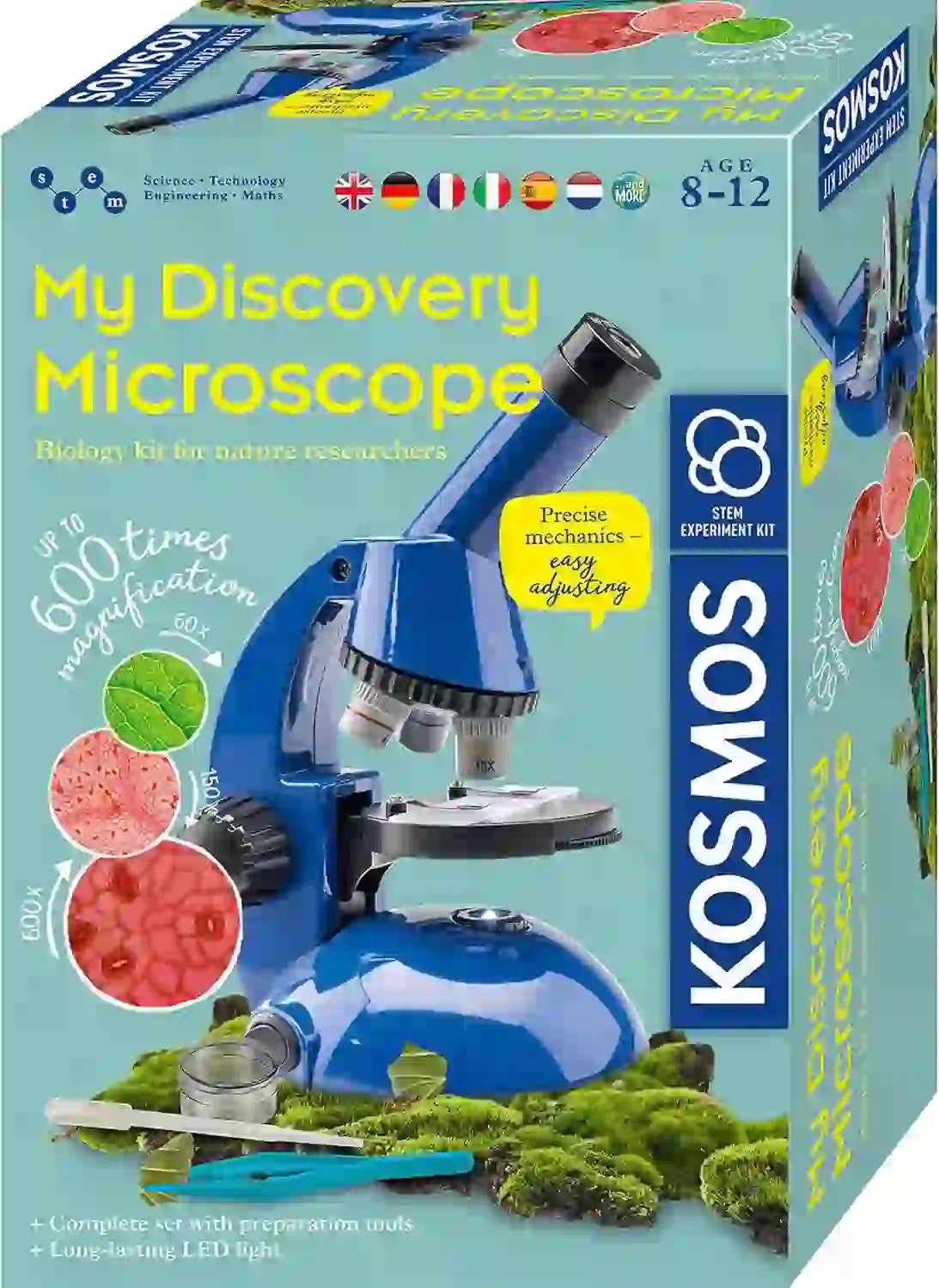 Microscopio My Discovery Kosmos 616984 - caja del set completo para niños a partir de 8 años