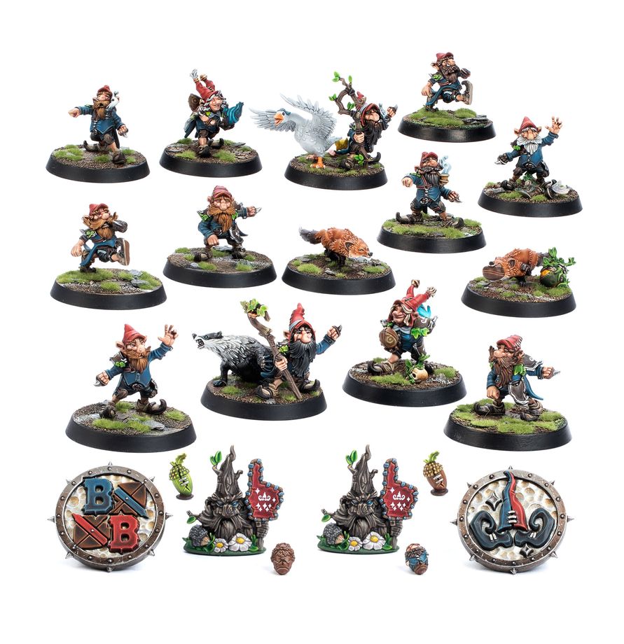 Caja oficial Gnome Team Glimdwarrow Groundhogs Blood Bowl Warhammer Ref 202-41er.