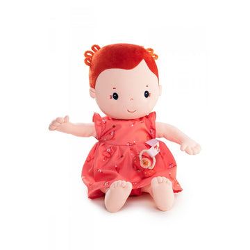 Muñeca de tela Rose Lilliputiens de 36 cm con chupete magnético - Juguete de apego educativo en Educar Jugando