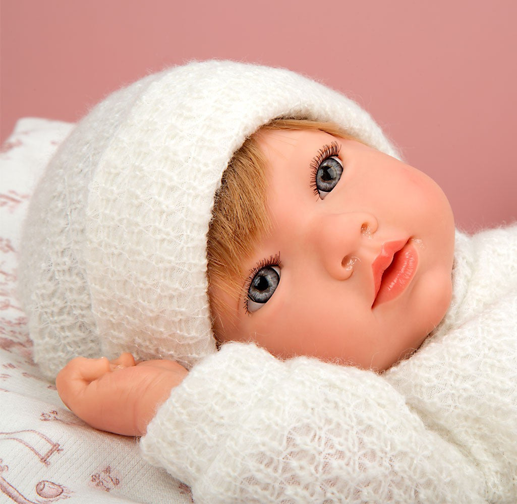 muñeca reborn recién nacido niña vinilo realista 40 cm