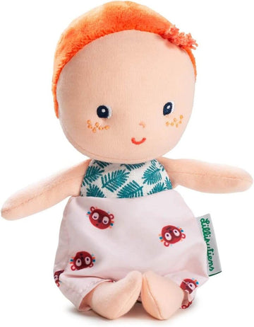 Muñeco de tela Mahé Lilliputiens 16cm - Bebé suave y seguro para recién nacidos desde 0 meses