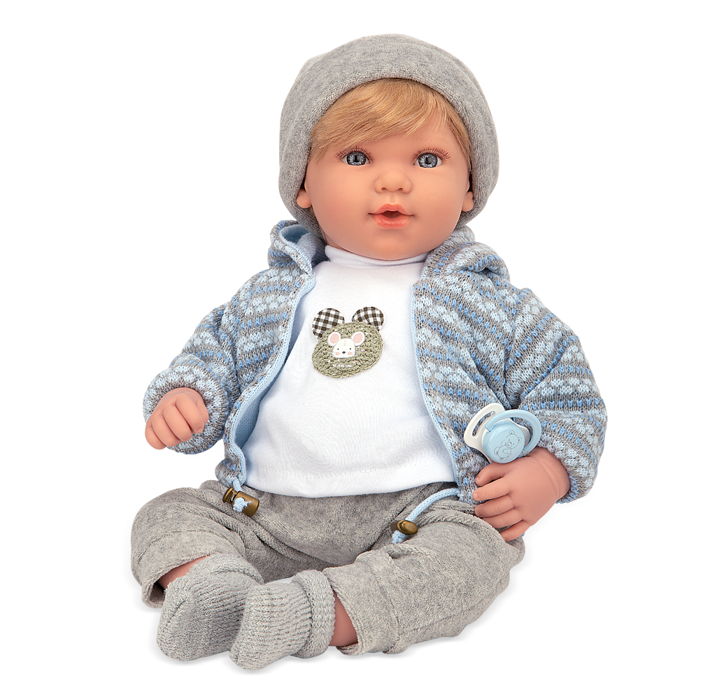Muñeca Arias Elegance Iria Azul 45 cm interactiva con sonidos - vista frontal