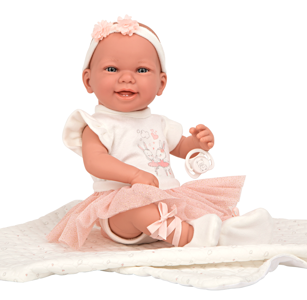 Muñeca Elegance Zoe Bailarina de 42cm marca Arias con manta y chupete-Arias 65344