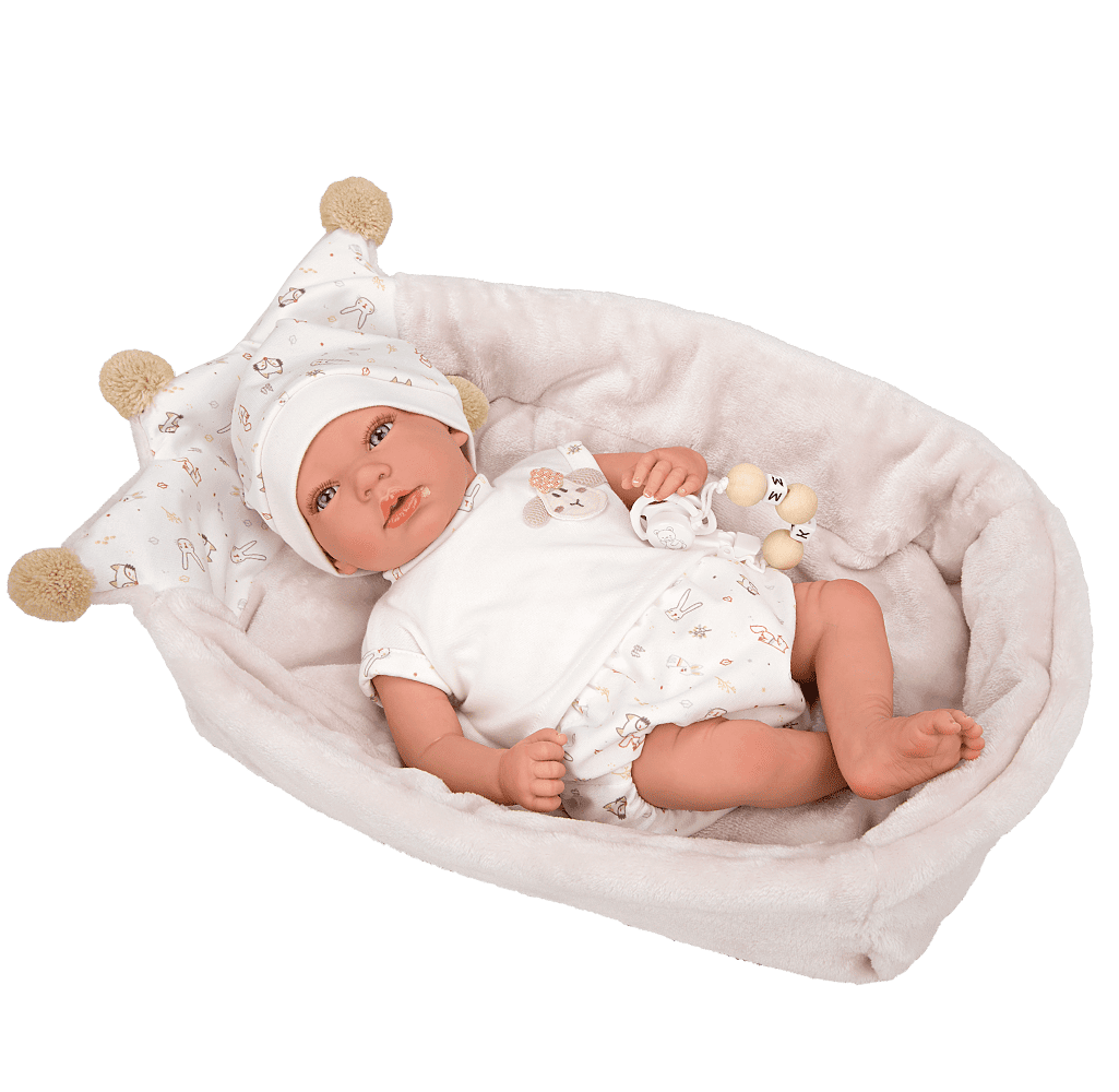 Muñeca Reborn Luna Arias 40 cm con pañal incluido en el set