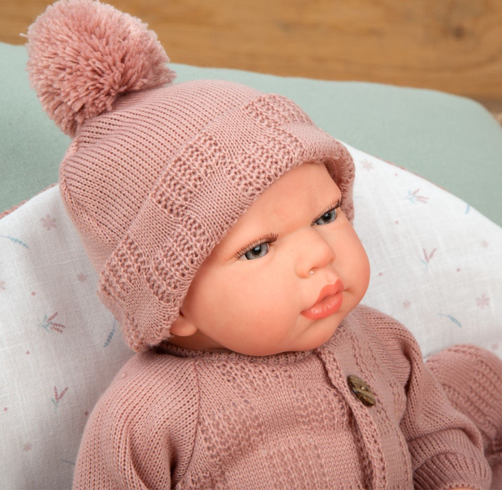 muñeca reborn bebe niña saco dormir rosa conjunto completo Arias
