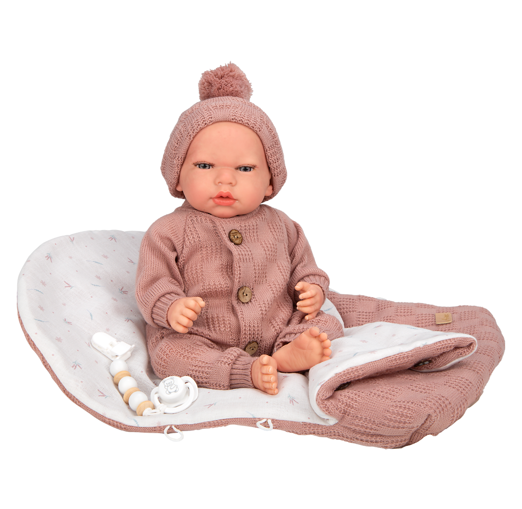 muñeca reborn bebe niña saco dormir rosa conjunto completo Arias