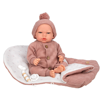 muñeca reborn bebe niña saco dormir rosa conjunto completo Arias