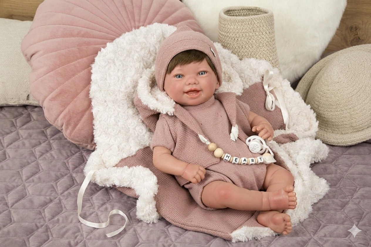 Muñeca reborn Gimena Arias 45 cm en oferta – bebé de vinilo con cuerpo blandito