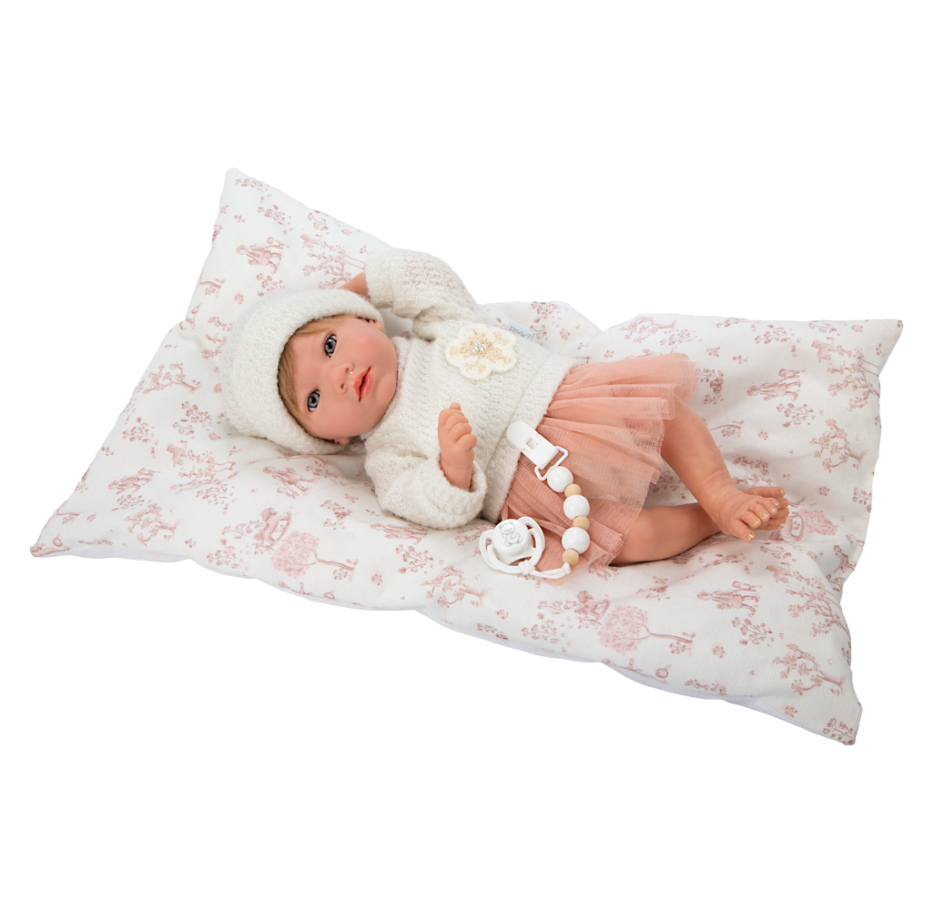 muñeca reborn niña ojos abiertos cara realista regalo navidad
