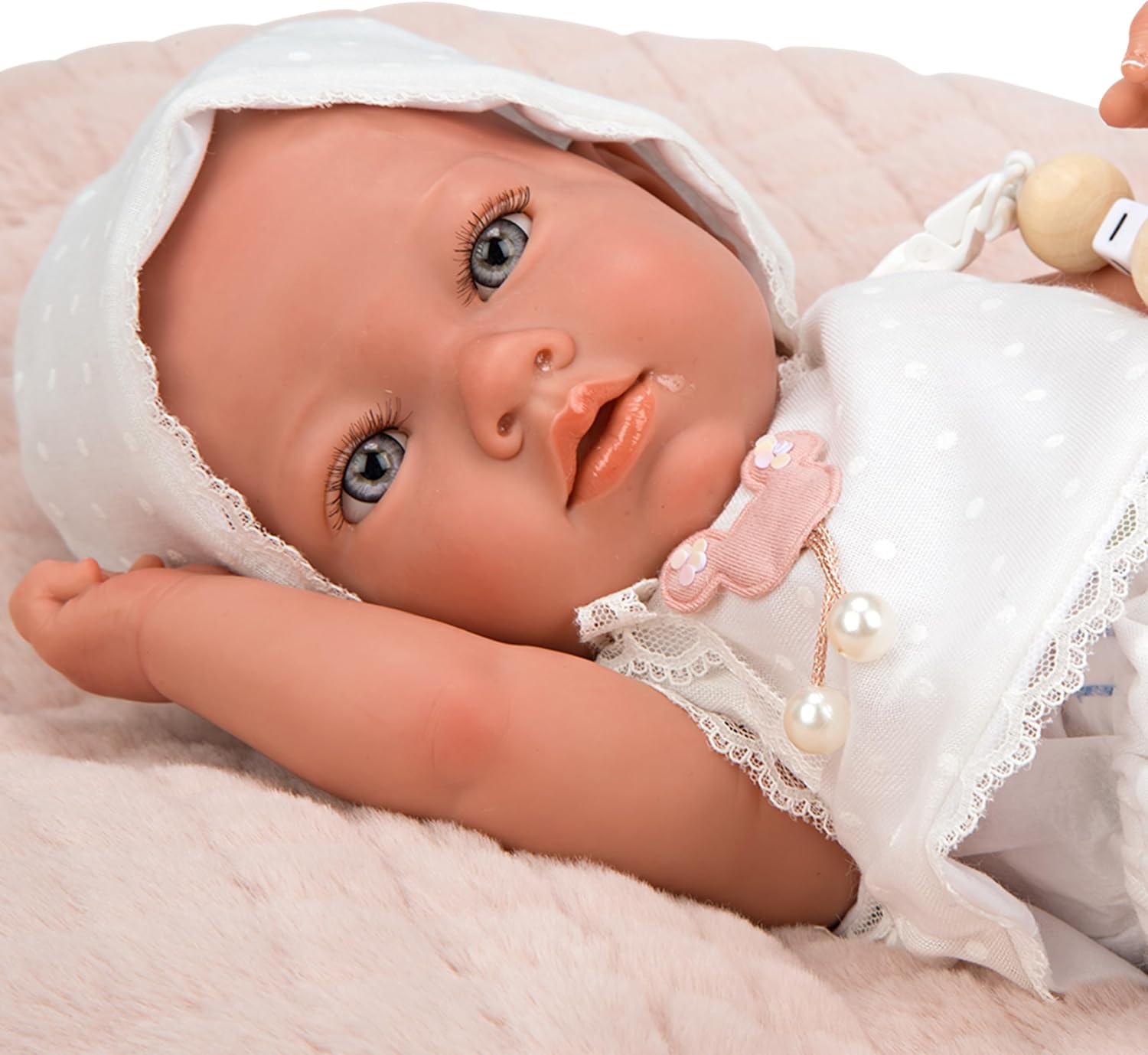 Muñeca Reborn Maitane Arias 38 cm - vista trasera con mantita