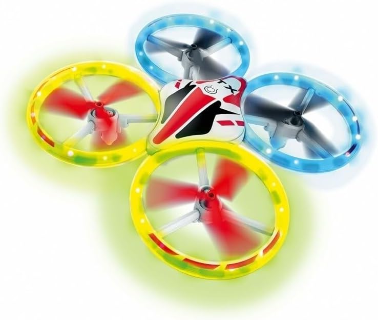 Drone Neon Xtrem Raiders XT280382 vista completa con 4 canales y Headless Mode activado