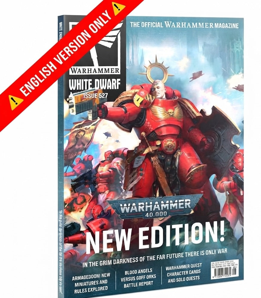 Revista oficial Warhammer White Dwarf 527 en inglés con novedades de Warhammer 40000 para coleccionistas