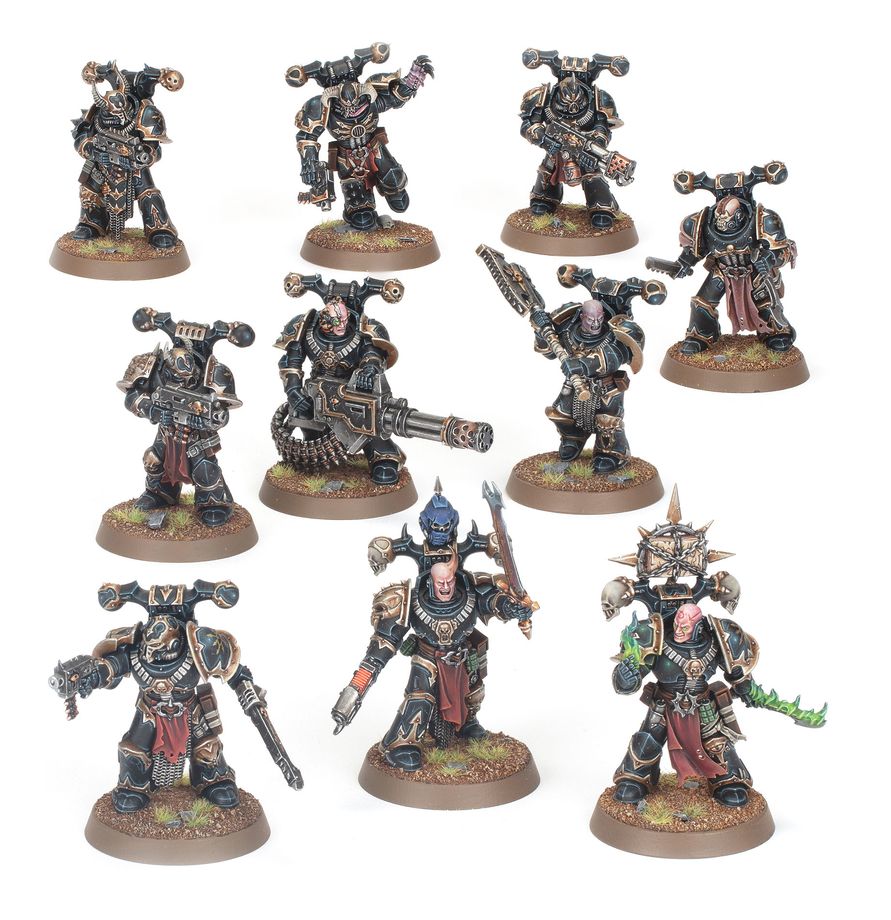 Caja Legionarios del Caos Warhammer 40K Chaos Space Marines 10 miniaturas