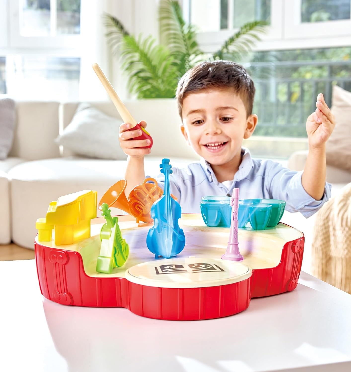 Orquesta de madera 5 en 1 Hape para iniciación musical y coordinación - Educar Jugando
