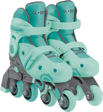 Patines en línea evolutivos 2 en 1 Globber color verde para niños talla 26-29