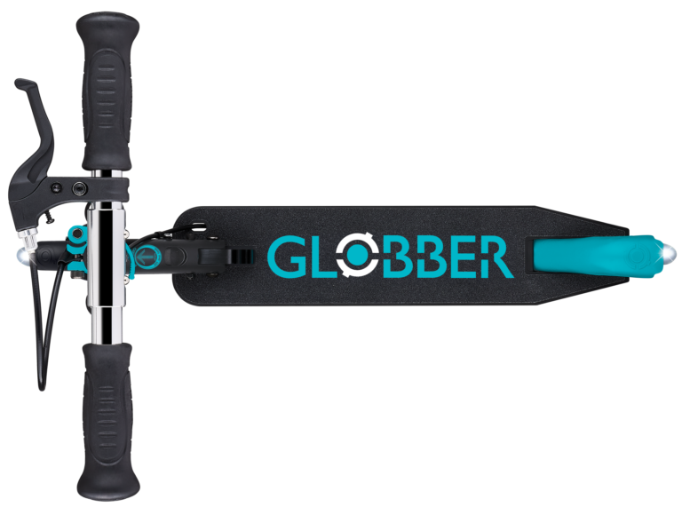 Globber Flow Element Junior Luces Teal – Patinete 2 Ruedas +3 Años con Luces