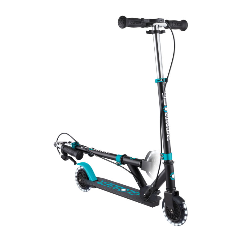 Globber Flow Element Junior Luces Teal – Patinete 2 Ruedas +3 Años con Luces