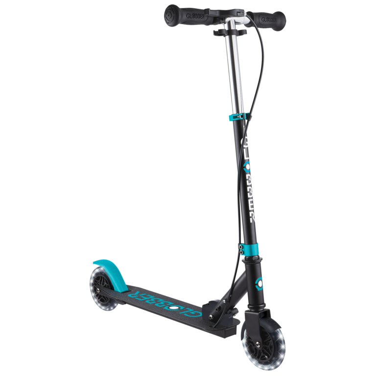 Globber Flow Element Junior Luces Teal – Patinete 2 Ruedas +3 Años con Luces