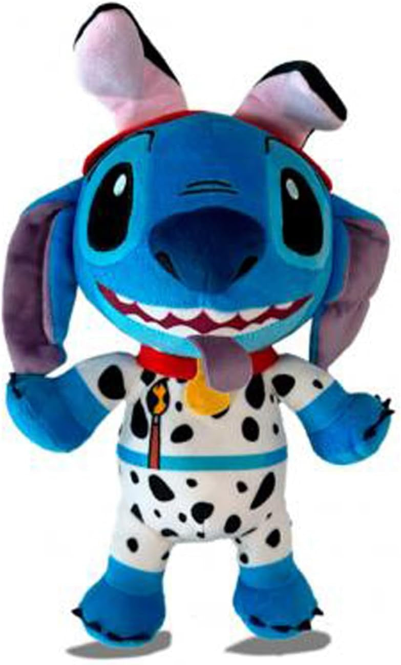 Peluche de Stitch de 25 cm disfrazado de dálmata con licencia oficial Disney - Educar Jugando