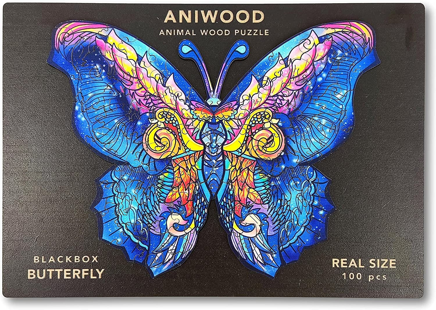 PUZZLE DE MADERA MARIPOSA PEQUEÑO - Aniwood