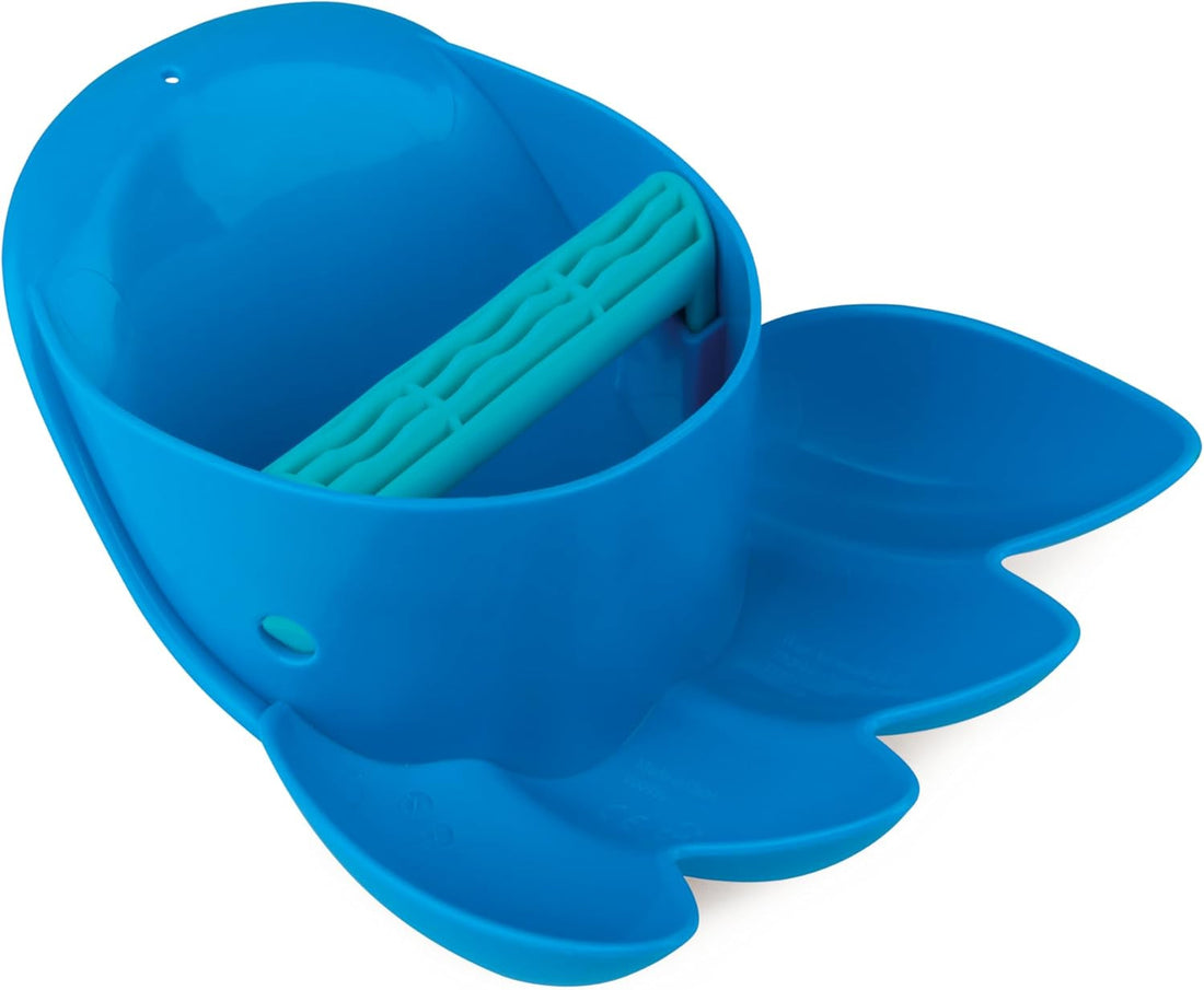 Rastrillo de playa en forma de pata gigante azul para juego sensorial y excavación - Educar Jugando - Hape E4052