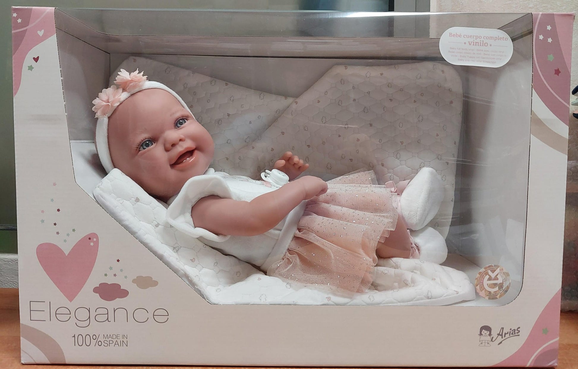 Regalo ideal para niños: muñeca Zoe bailarina en tonos rosa y blanco