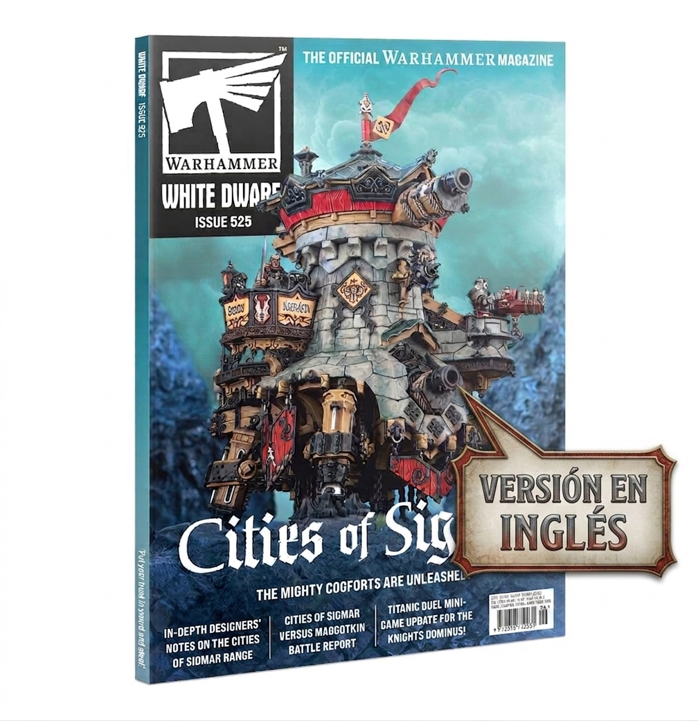 White Dwarf 525 - Portada revista oficial Warhammer junio 2026 - Games Workshop - Cities of SigmarWhite Dwarf 525 - Portada revista oficial Warhammer junio 2026 - Games Workshop - Cities of Sigmar