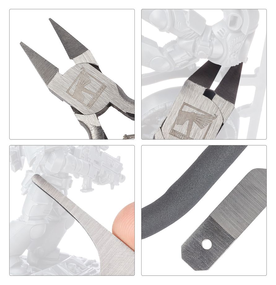 Set de Herramientas Warhammer Colour - Tenazas y quitarrebabas para miniaturas Citadel