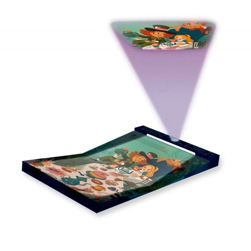 Cuento Alicia en el Pais de las Maravillas con Proyector - Auzou