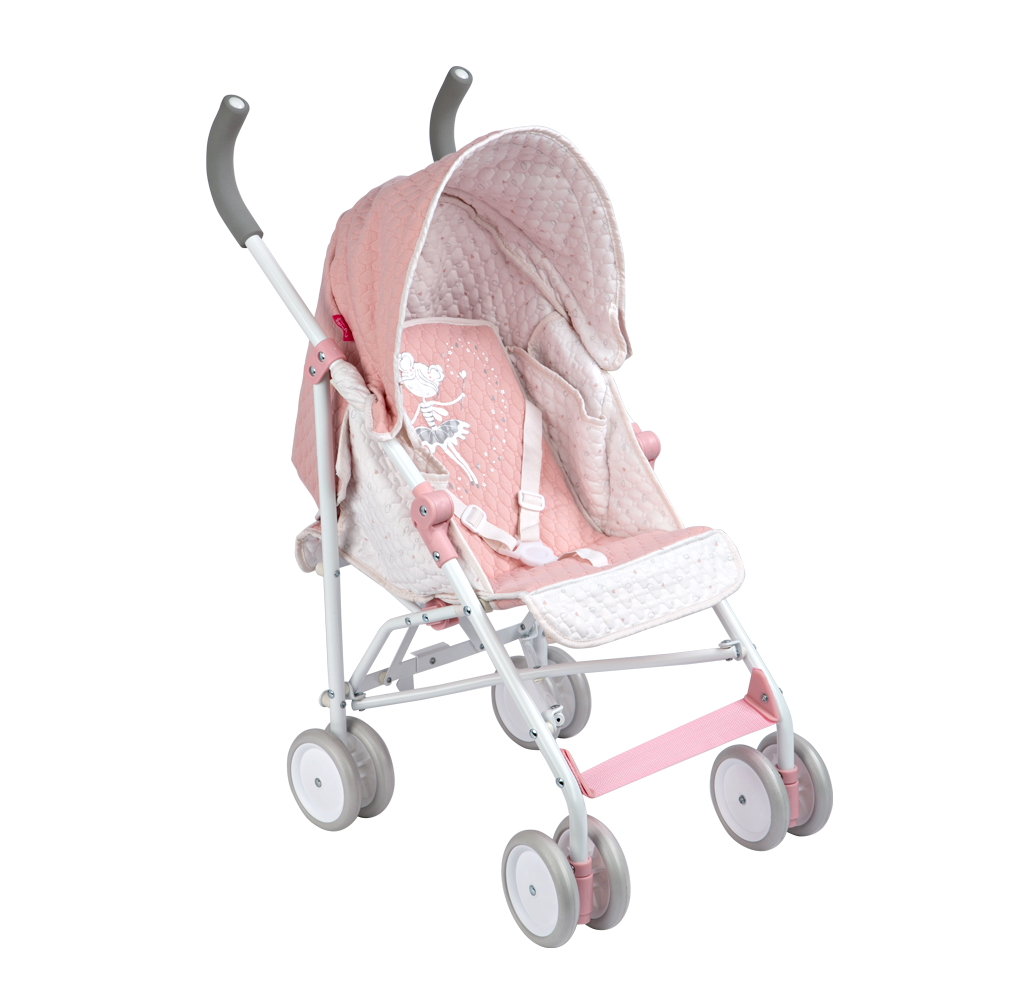 illa de paseo para muñecas con cinturón de seguridad, toldo ajustable y cesta portaobjetos - Educar Jugando)- Arias 40855