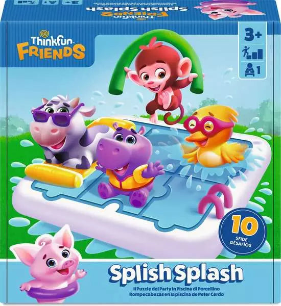 ThinkFun Friends Splish Splash - Juego de lógica preescolar para niños 3 años