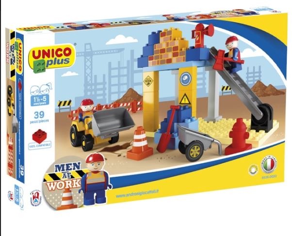 UNICO Plus Construcción y obras de 39 piezas | 18 meses a 5 años