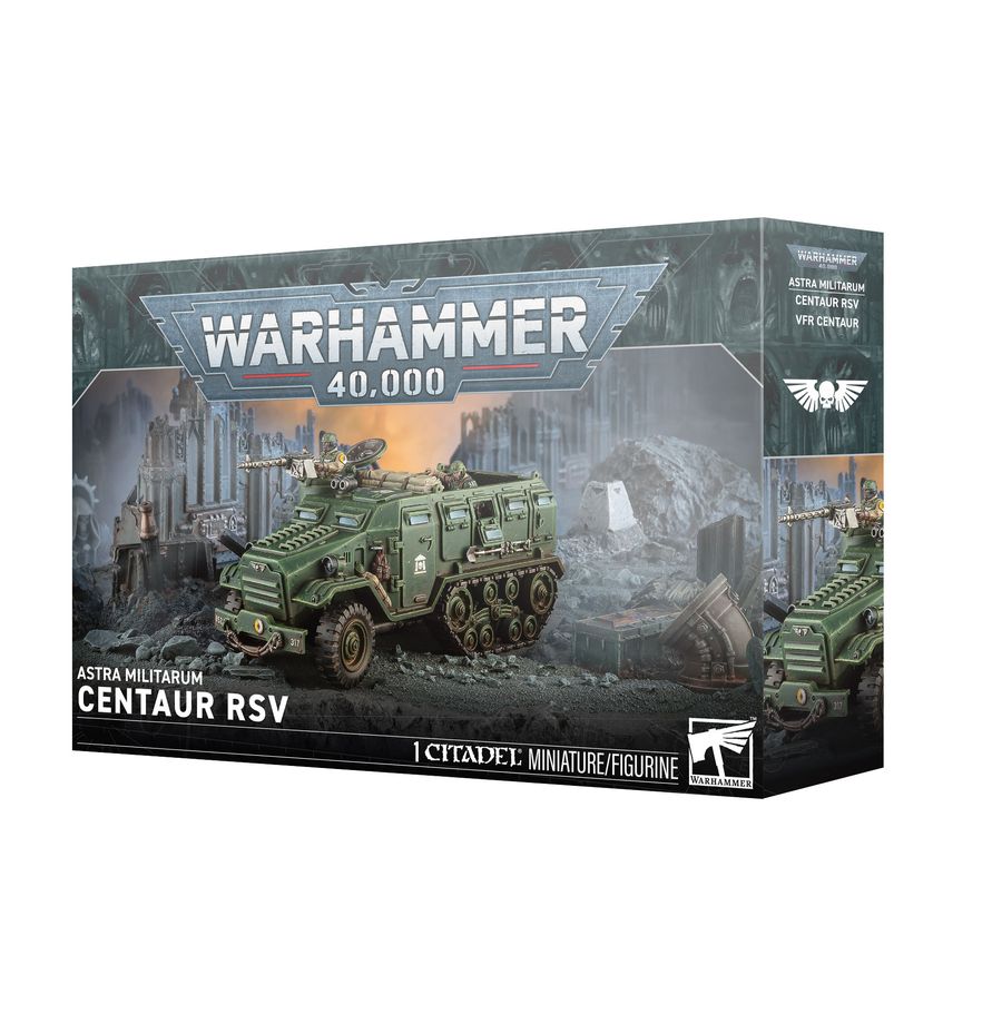 Caja oficial Warhammer 40,000 Astra Militarum Centaur RSV VAR Centaur 1 miniatura Citadel Games Workshop