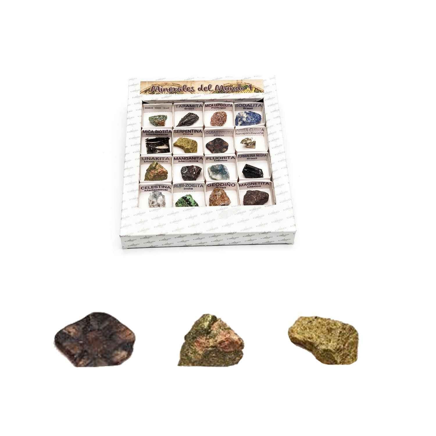 Muestra de 16 nuevos minerales únicos para ampliar la colección científica y el conocimiento geológico - Educar Jugando