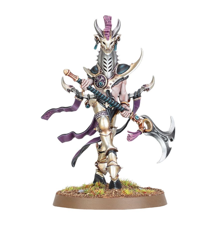 Señor de la Histeria Hedonitas de Slaanesh miniatura pintada vista frontal - Warhammer Age of Sigmar